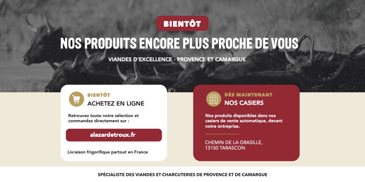 Alazard et Roux : vente en ligne et casiers à Tarascon.